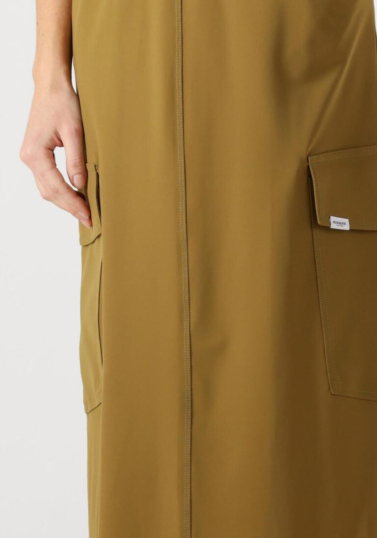 khaki penn & ink midirok skirt