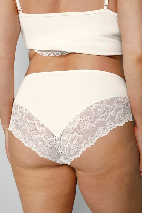 Midislips, 2er-Pack, Spitzenabschlüsse