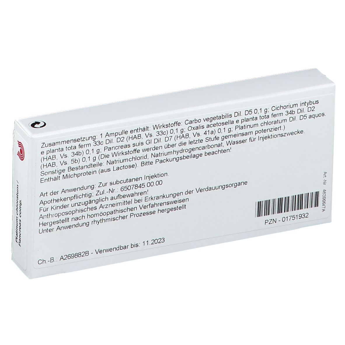 Wala® Platinum chloratum/Pancreas comp.
