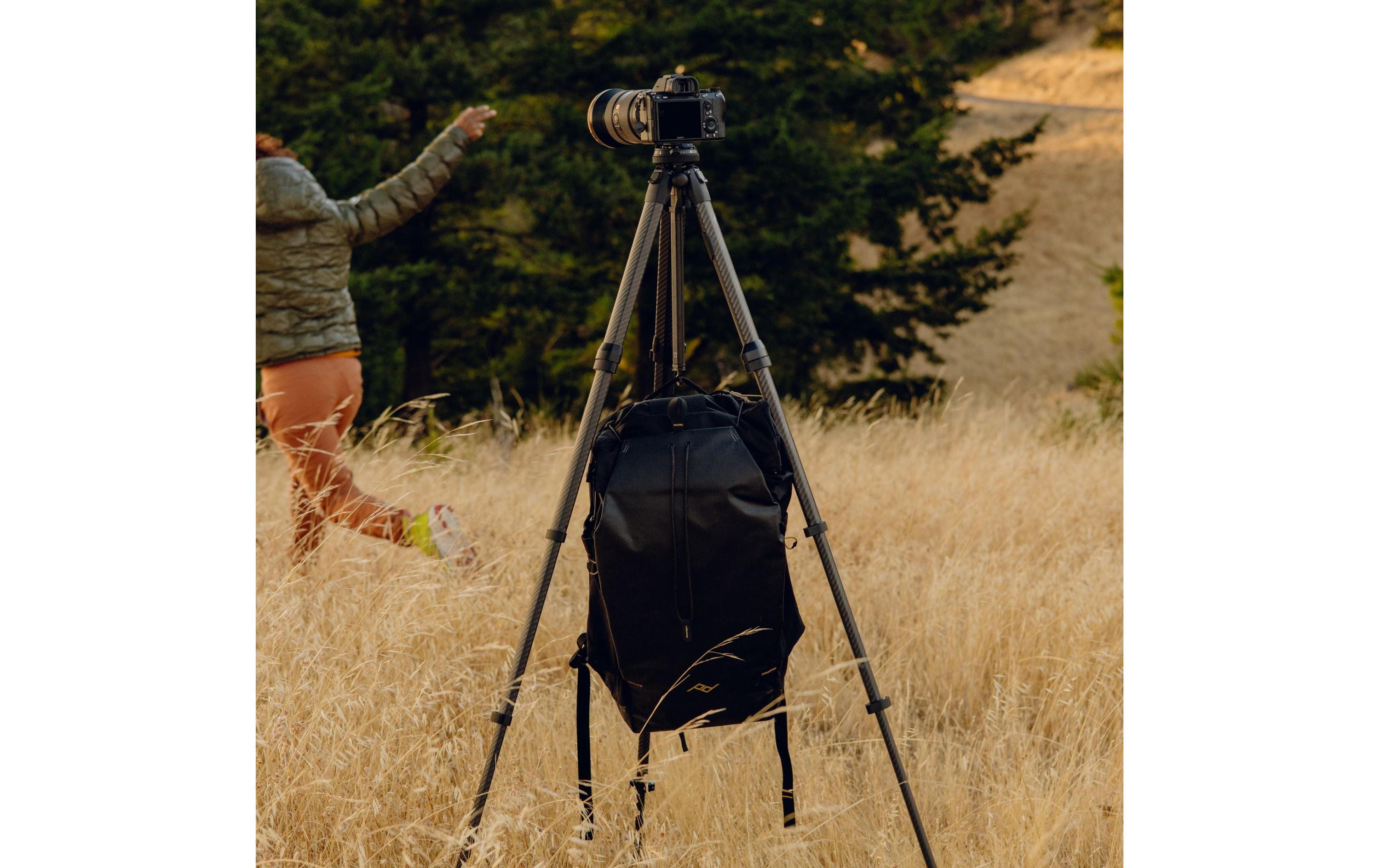 Fotorucksack Outdoor-Rucksack 25L – Schwarz<br>Leichter, rahmenloser Tagesrucksack