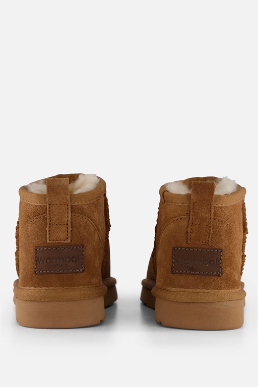 Warmbat Durack Gevoerde boots cognac Suede