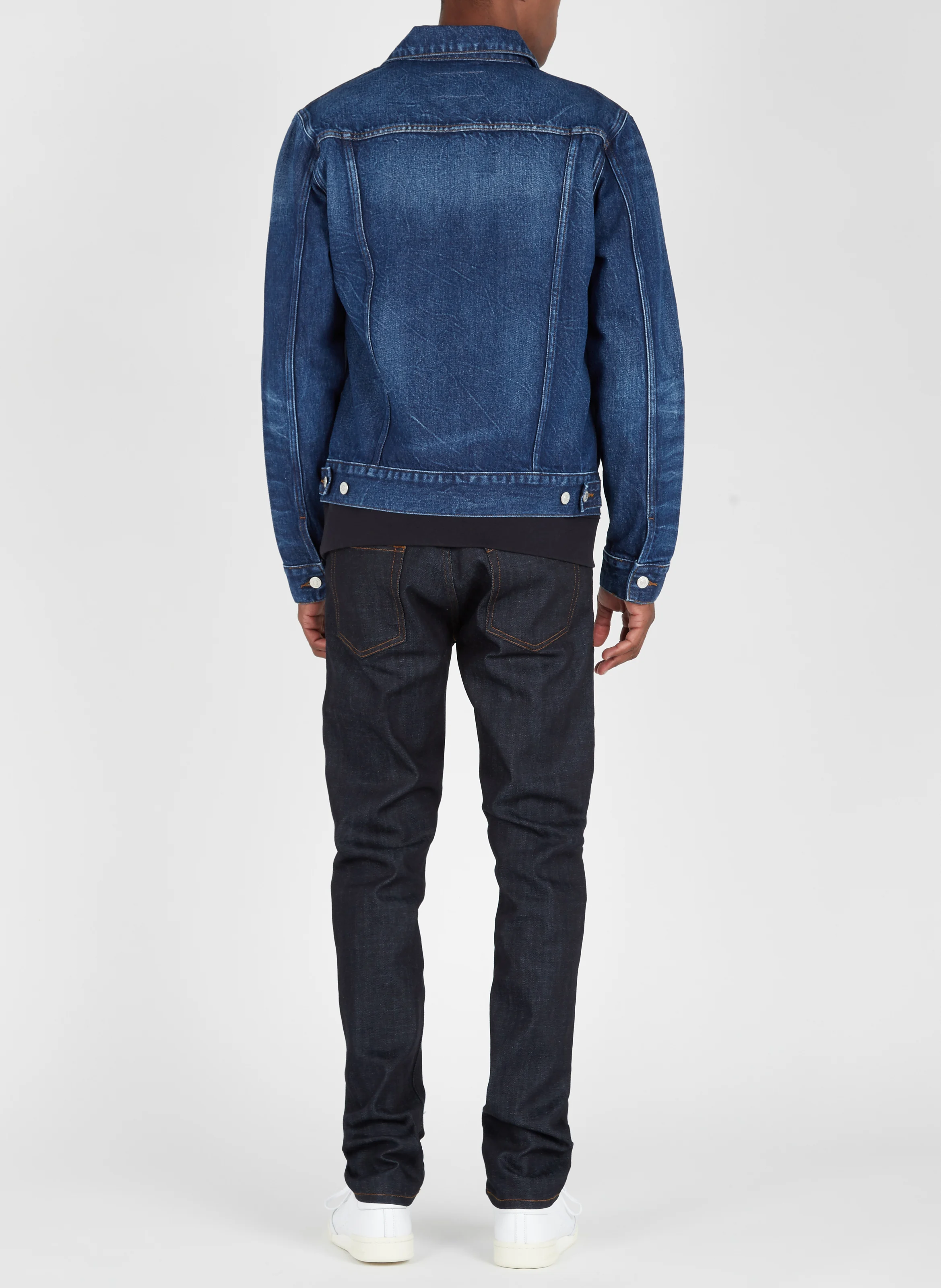 Jean droit en coton | Bleu