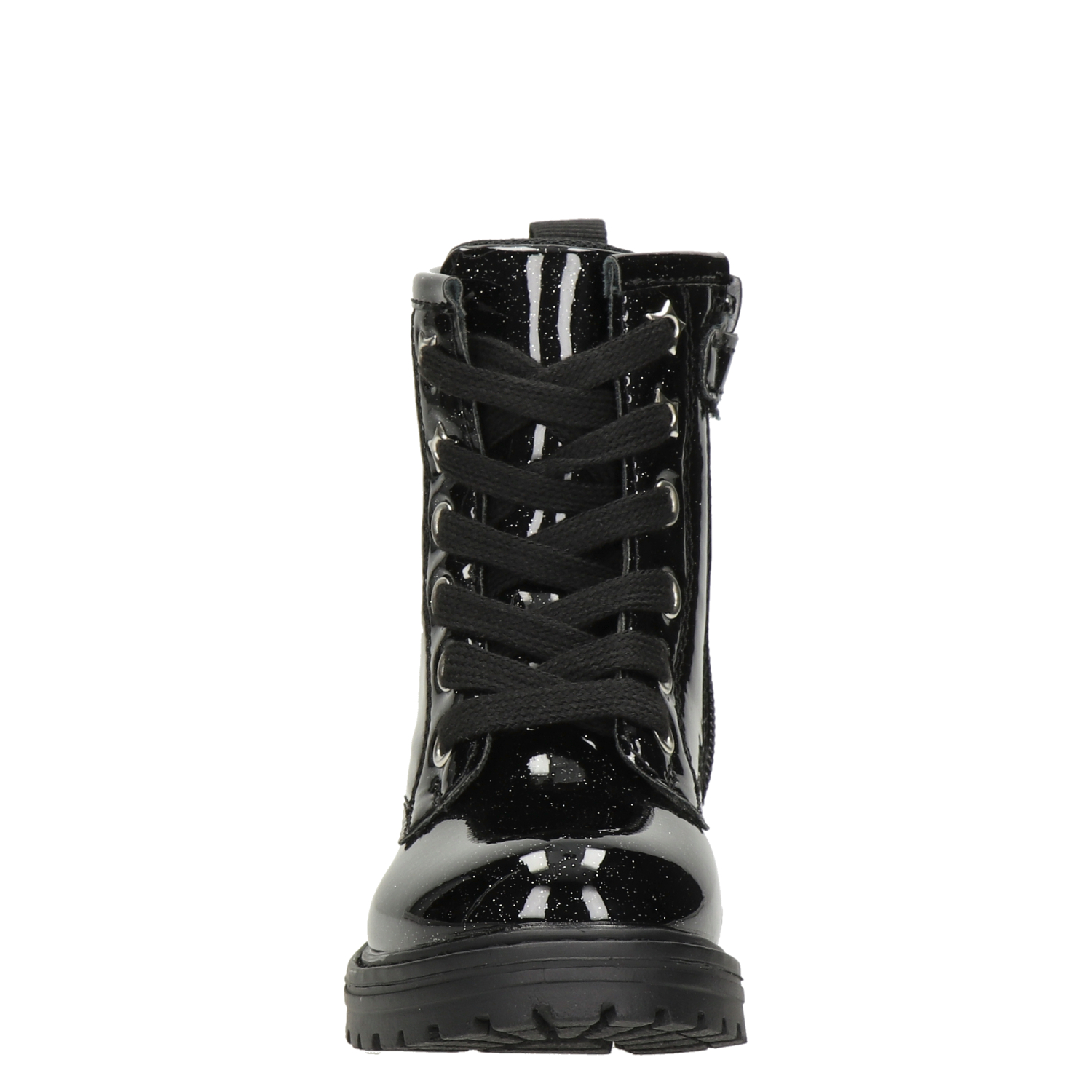 meisjes veterboot Nelson Kids Zwart