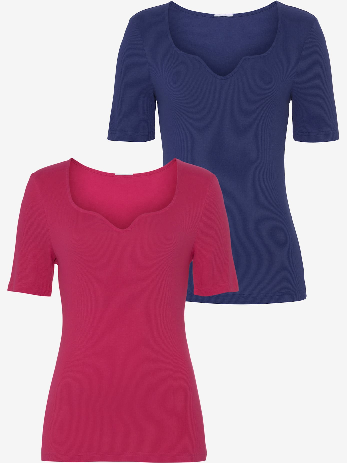 T-shirts vivance en qualité côtelée douce et souple