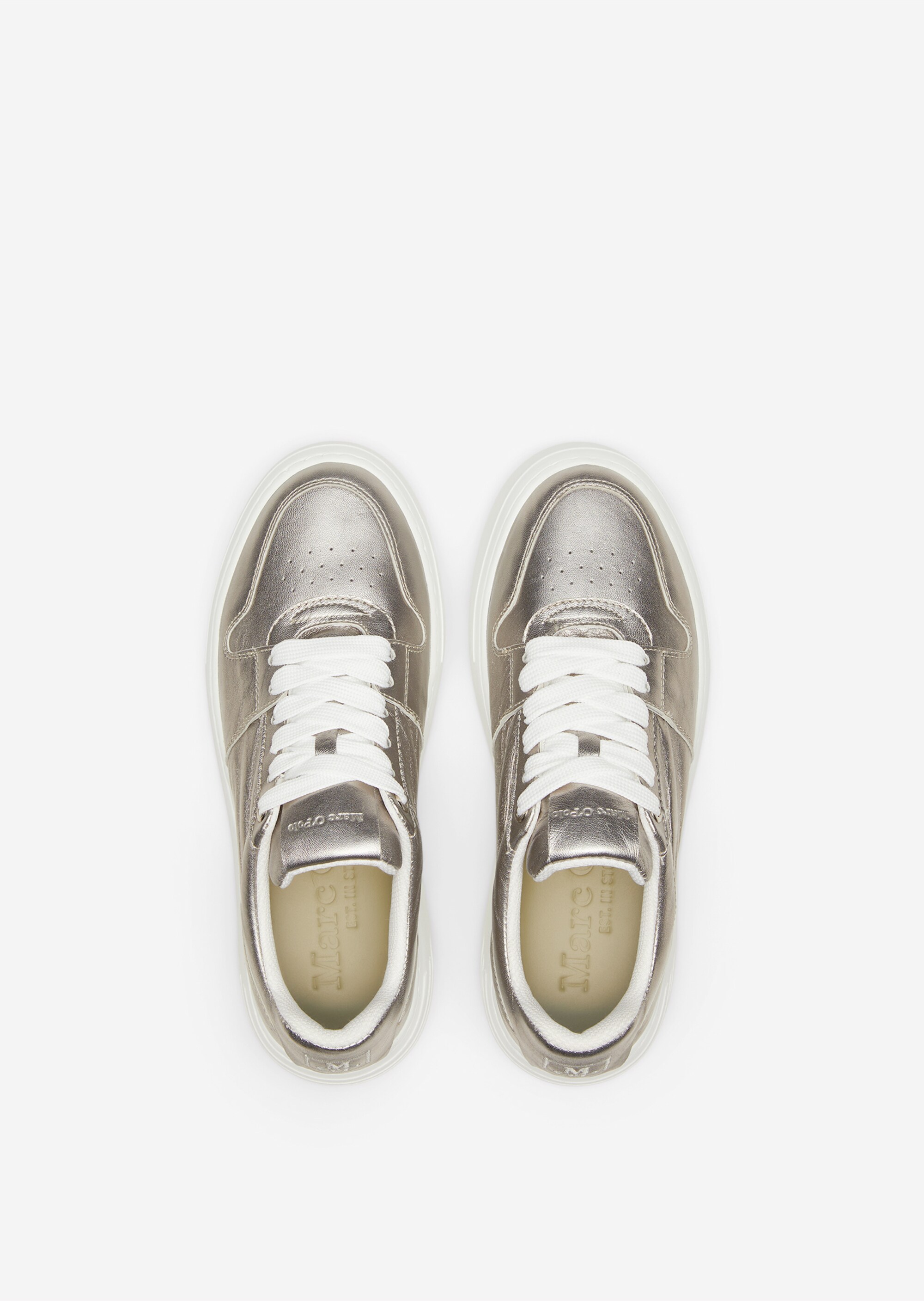 Plateau-Sneaker aus edlem Kalbleder