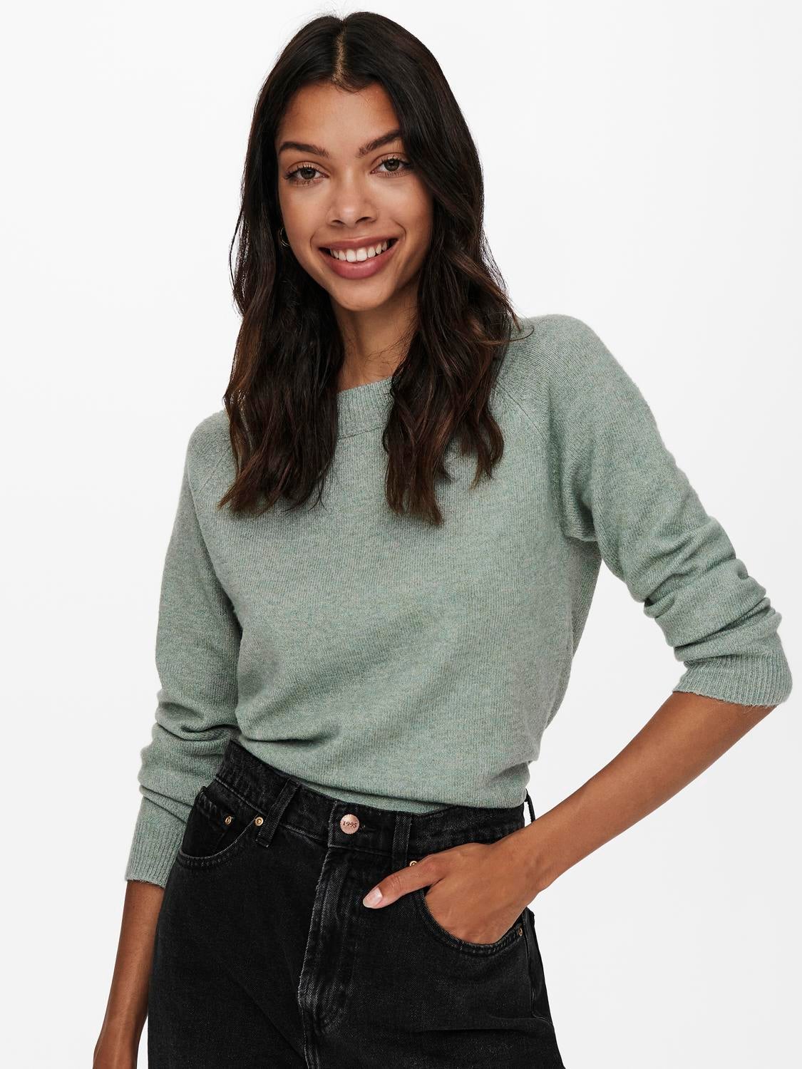 ONLRICA Strickpullover Chinois Green
