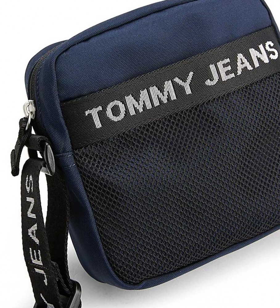 Bolsa de ombro Tommy Jeans Essential Square Reporter, azul