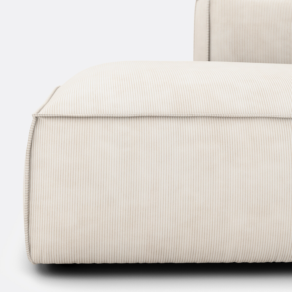 LA REDOUTE INTERIEURS<br>Sofá retangular de veludo cotelê Seven