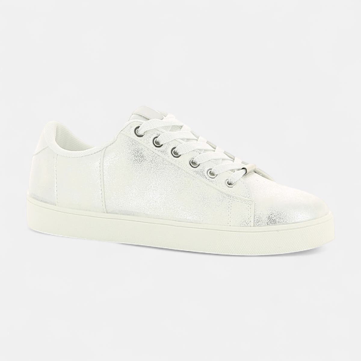 Baskets basses Femme argent