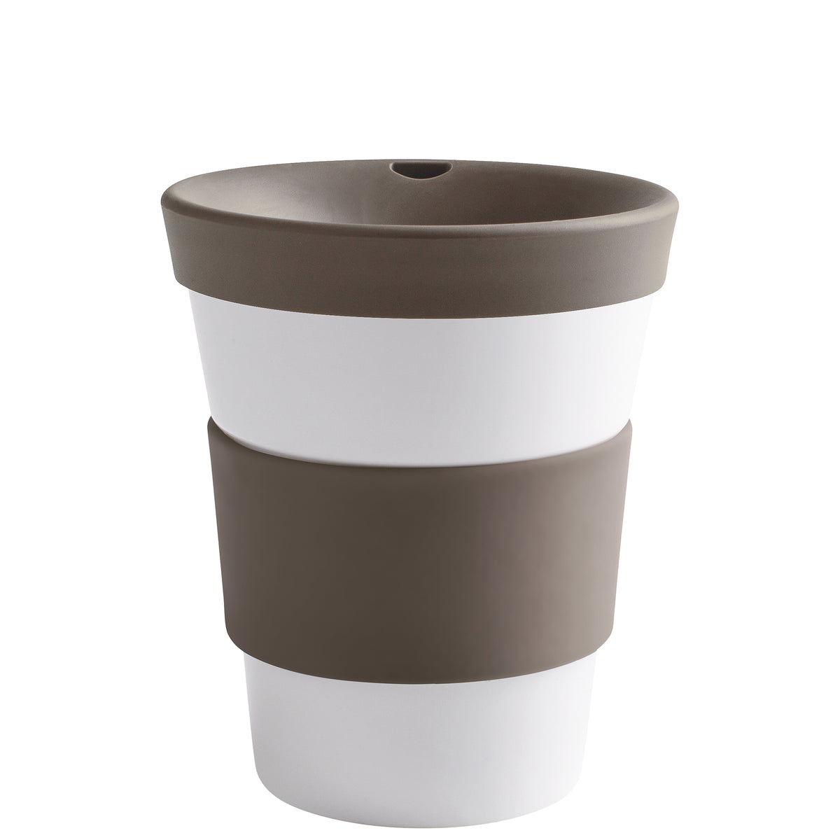 KAHLA cupit Becher 0,35 l + Trinkdeckel warm gray