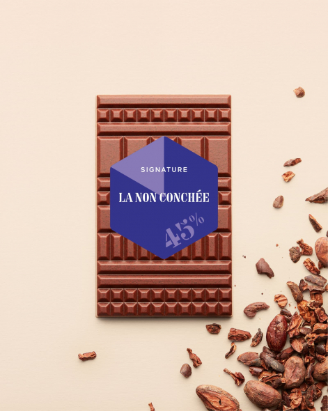 Tablette Madagascar non conché Chocolat au Lait 45% | Le Chocolat Alain Ducasse 75g