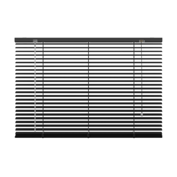 GAMMA aluminum jaloezie 25 mm mat zwart (kleurnr. 320) 100x180 cm (bxh)