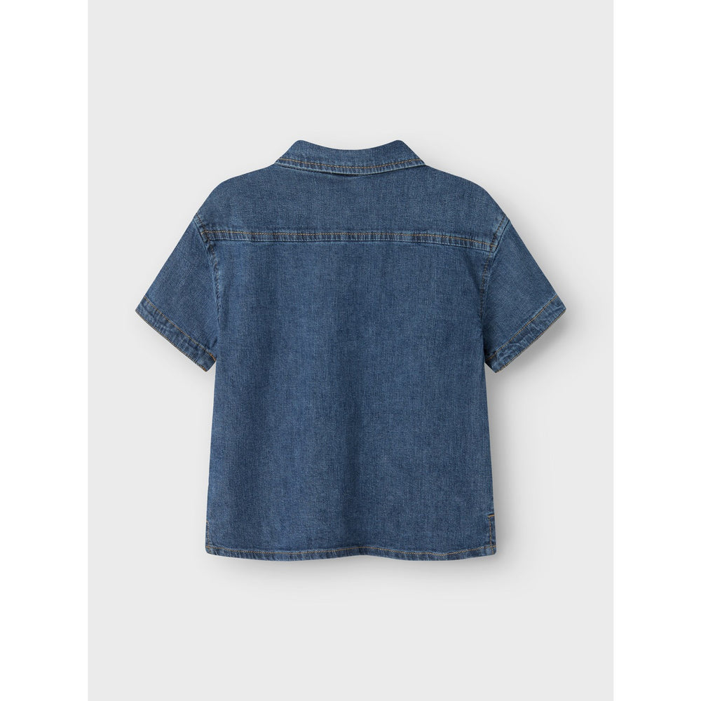 Køb Name It Dark Blue Denim Peter Denim Skjorte