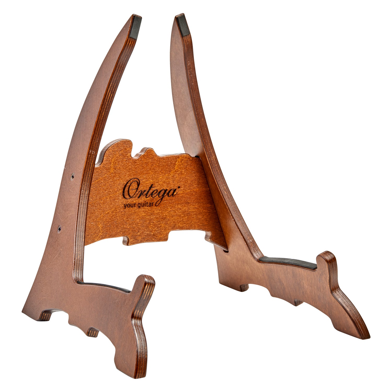 Ortega OWGS-1 gitaar statief hout donkerbruin