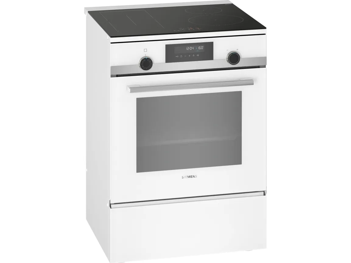 Siemens iQ500 HL9S7Y321U - Komfur - fritstående - bredde: 60 cm - dybde: 60 cm - højde: 90 cm - med selv-rengøring - hvid