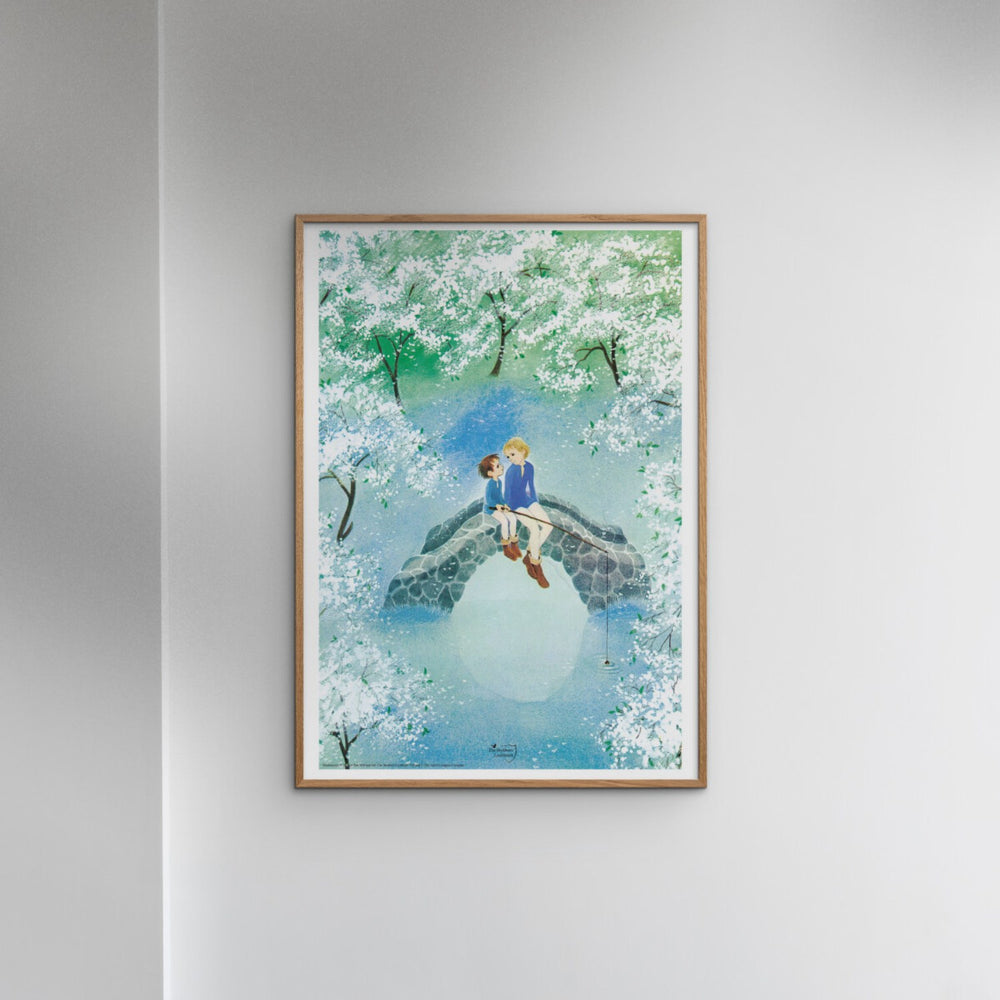 Køb Poster & Frame Astrid Lindgren - Fishing - The Borthers Lionheart