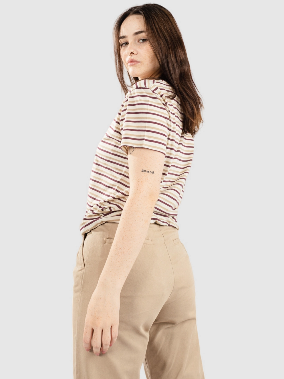 Kazane Indra T-Shirt wht asp chinchilla eggpl