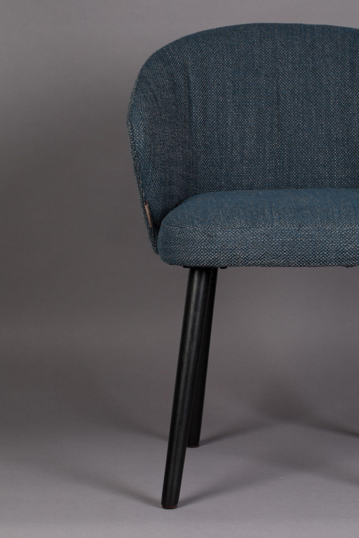 Dutchbone Waldo eetkamerstoel blauw
