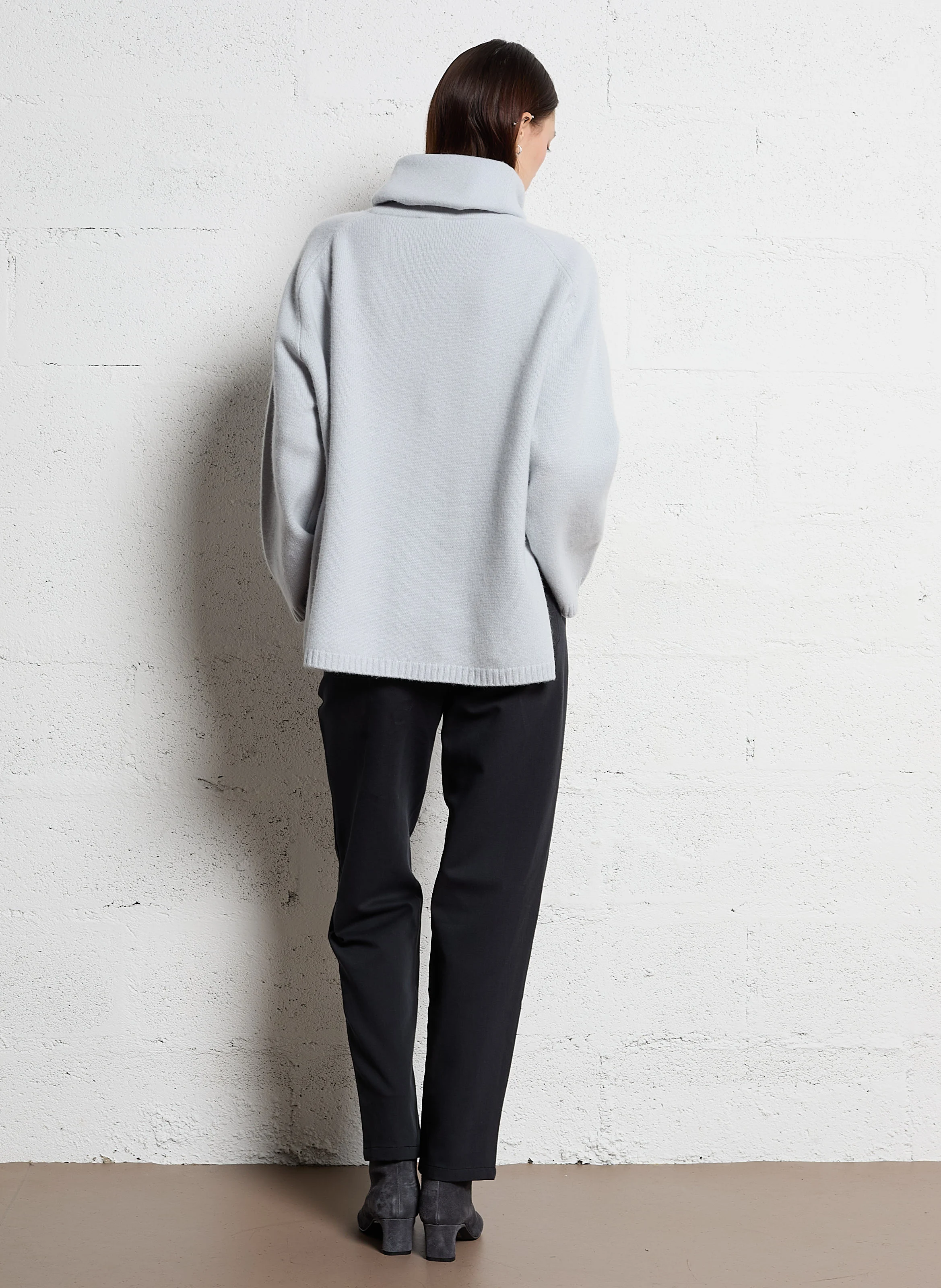 RYLESA - Pantalon droit en coton mélangé| Noir