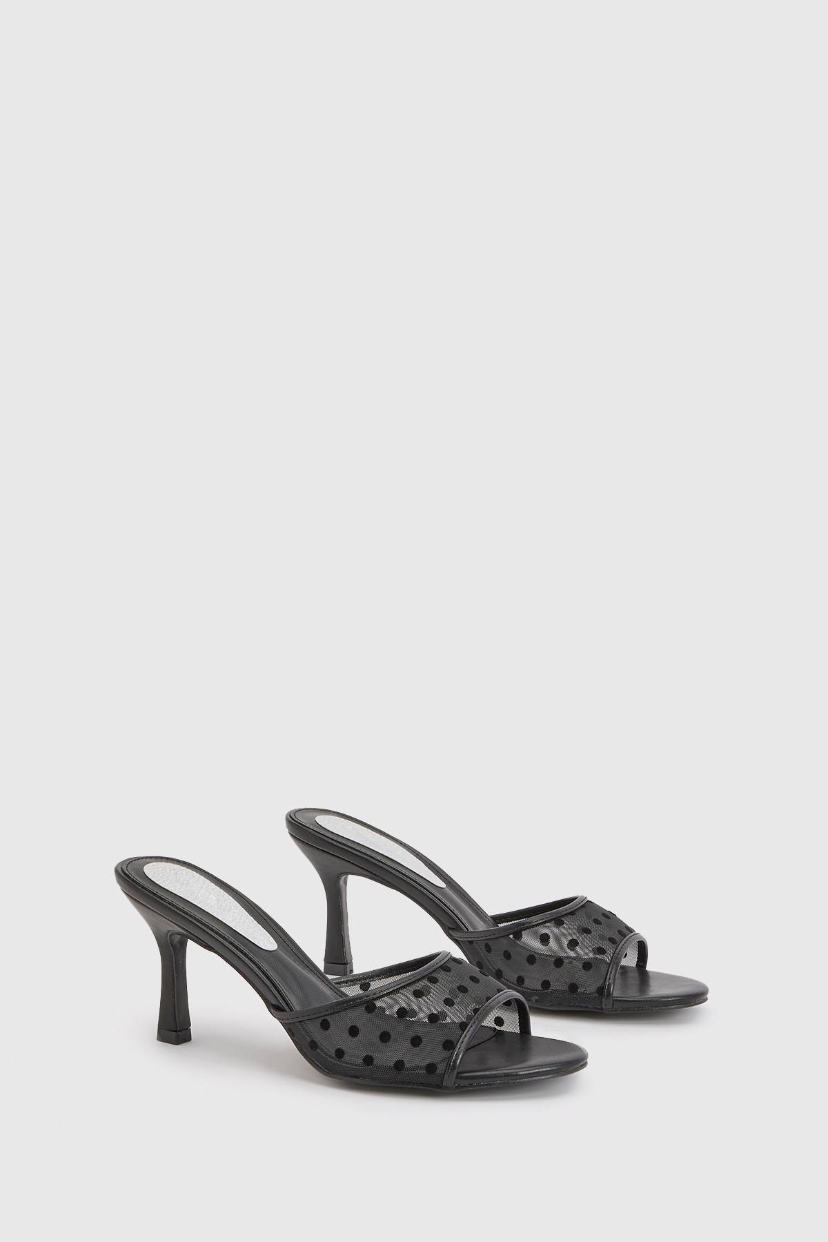 Coast Mules Abbie À Talons Aiguilles Moyens En Synthétiquecuir À Pois