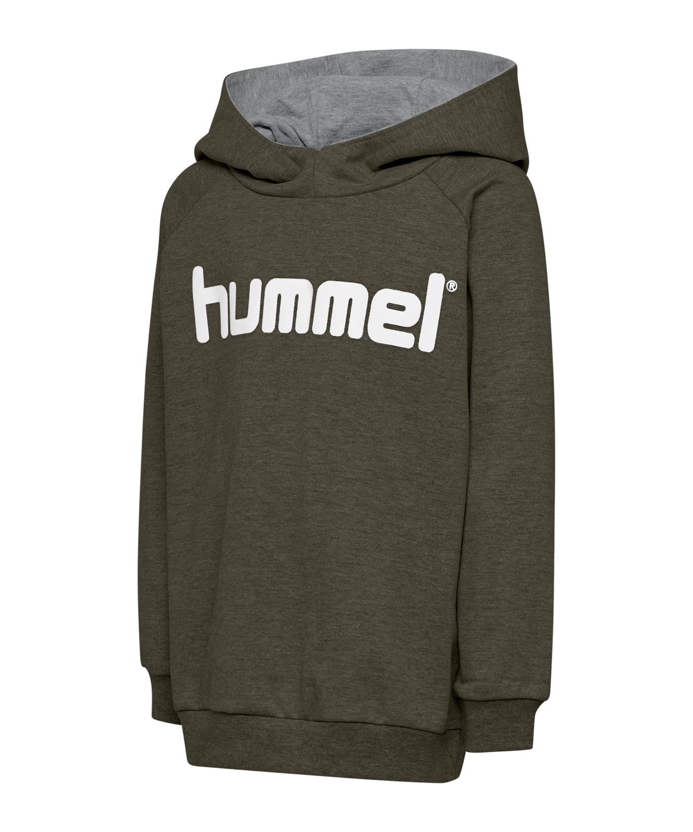 Hummel Cotton Logo Hoody Kids Grün F6084