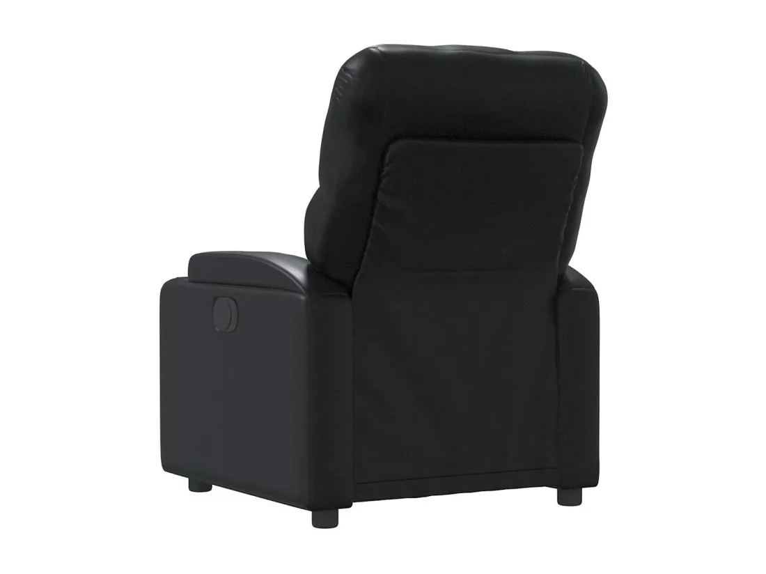 Fauteuil de massage inclinable Noir Similicuir