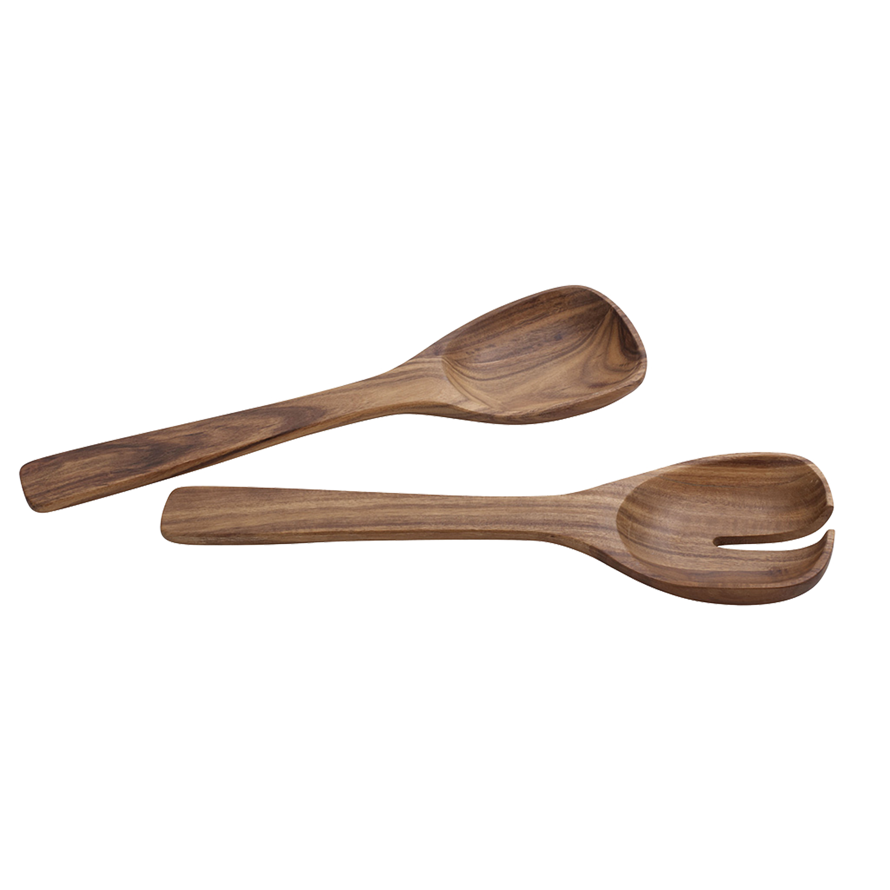 Artesano Salad servers Brown, acacia wood