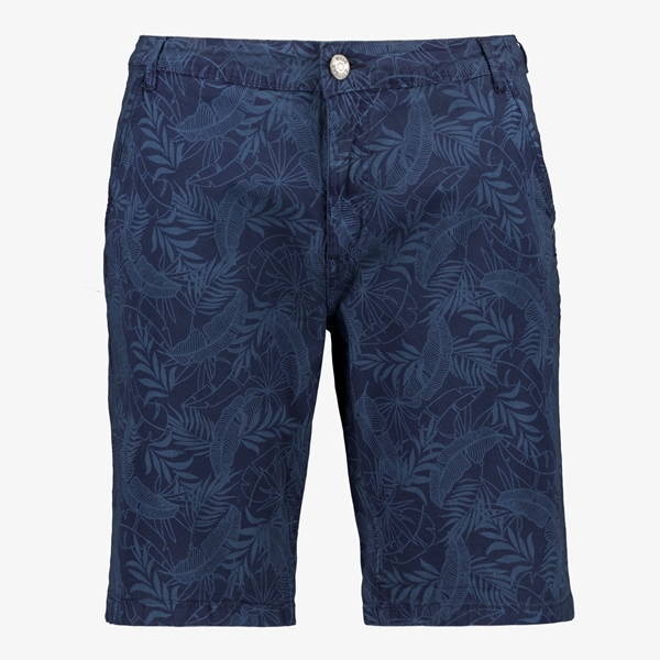 Unsigned heren short donkerblauw met print