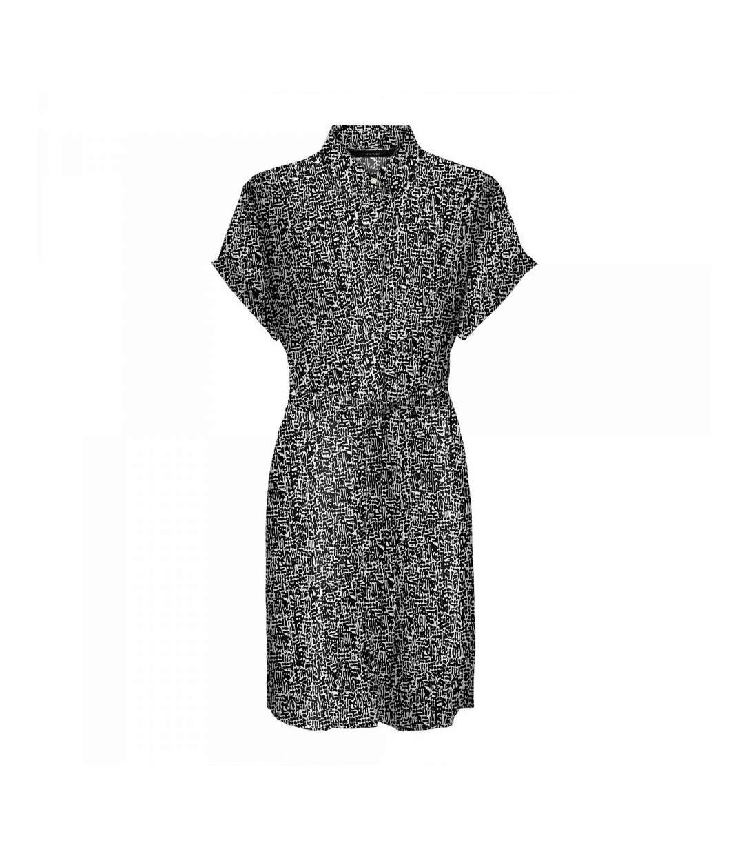 Robe Chemise Noir/Blanc Femme Vero Moda Easy