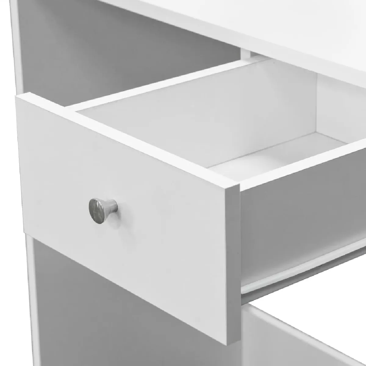 Helloshop26 Coiffeuse design bois d’ingénierie - Blanc