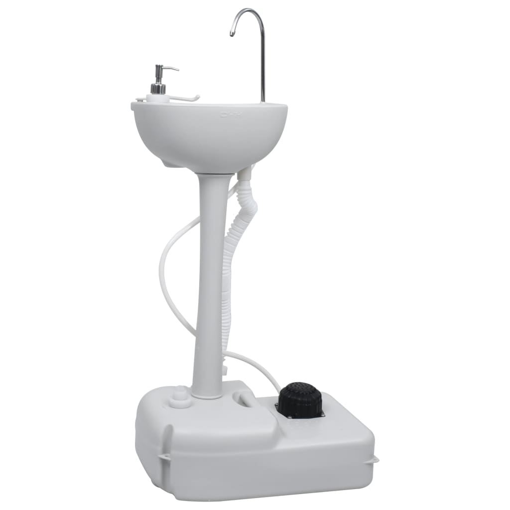 Lavatório de campismo VidaXL com pedestal