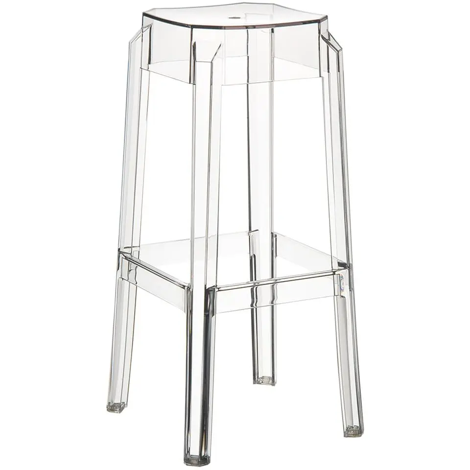 CLP Barkruk FOX natura Frame - Kunststof - transparant