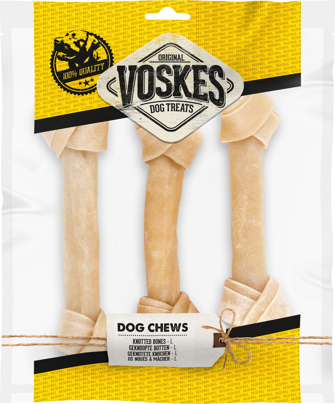 Voskes geknoopte botten XL 3 stuks