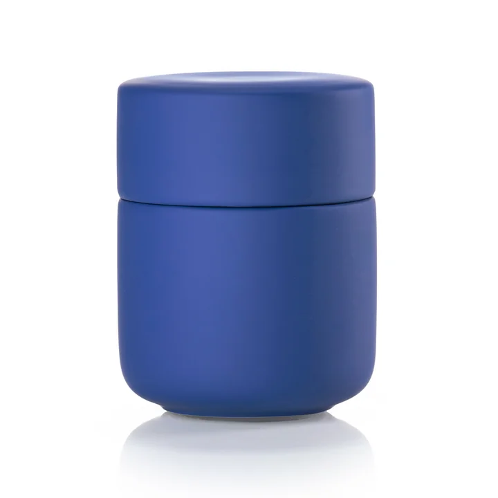 Zone Denmark - Ume Gefäss mit Deckel, indigo blue
