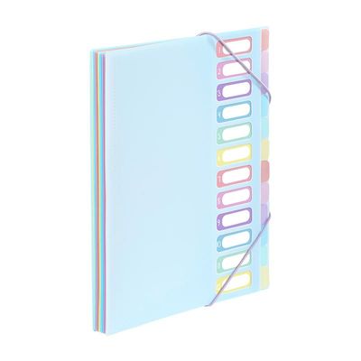 Viquel Rainbow Pastel - trieur à soufflet - pour A4 - à onglets - disponible en différents coloris