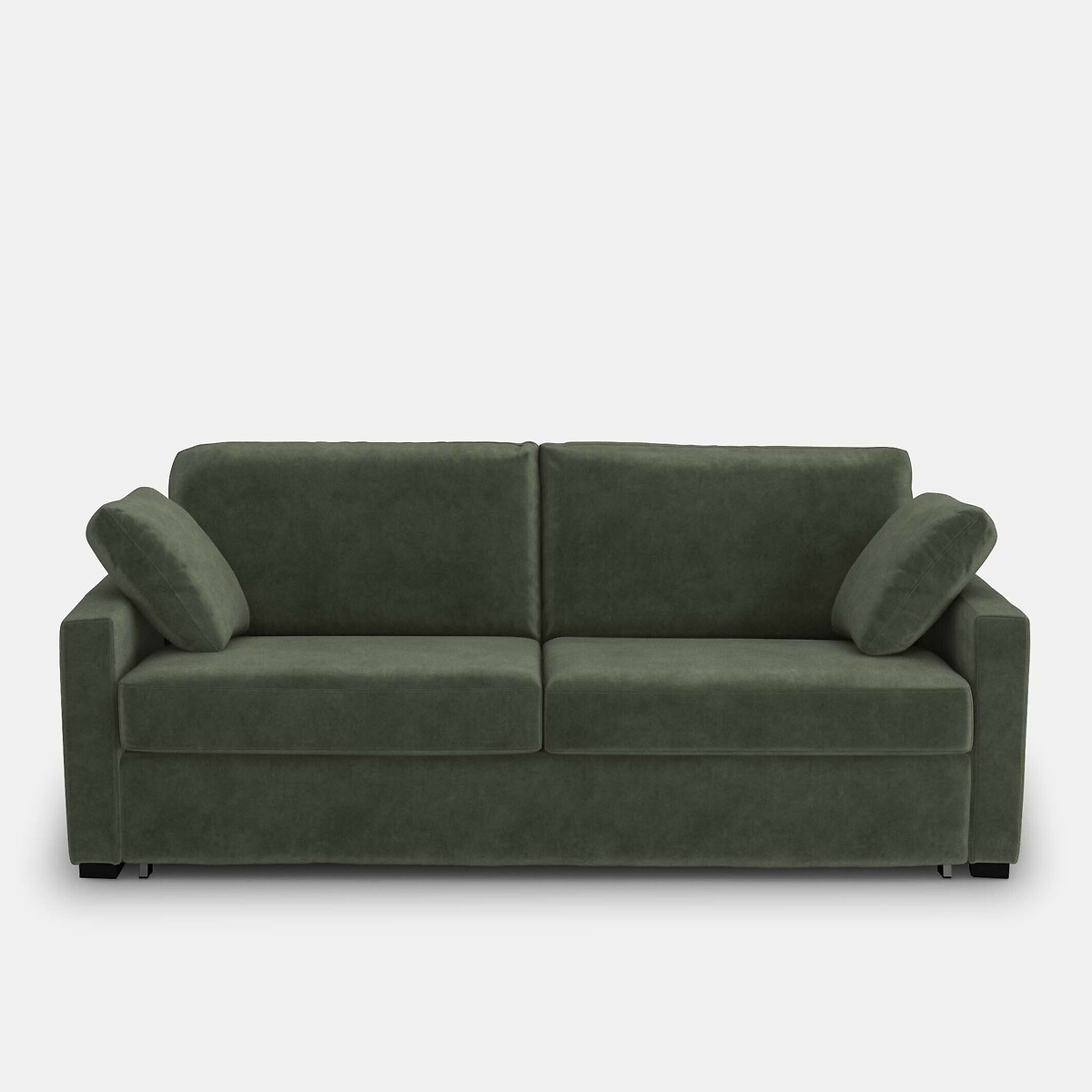 LA REDOUTE INTERIEURS<br>Sofá-cama em veludo, espuma HR premium, Timor
