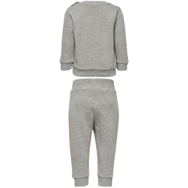 Santo Crew Suit Grey Melange - Hummel → Luksusbaby.dk