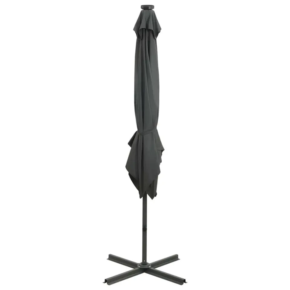 vidaXL - Zweefparasol - Antraciet - 250 cm