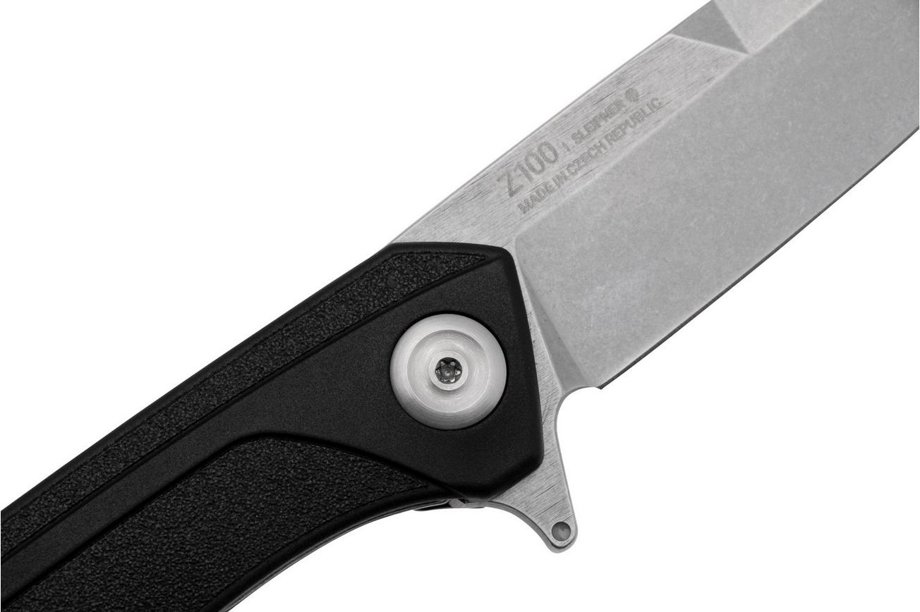 ANV Knives Z100 BB VZ100-051 Stonewashed Sleipner, Black GRN, zakmes