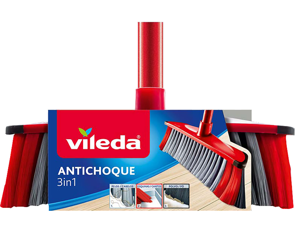 VASSOURA ANTICHOQUE 3 EM 1 COMPLETA VILEDA