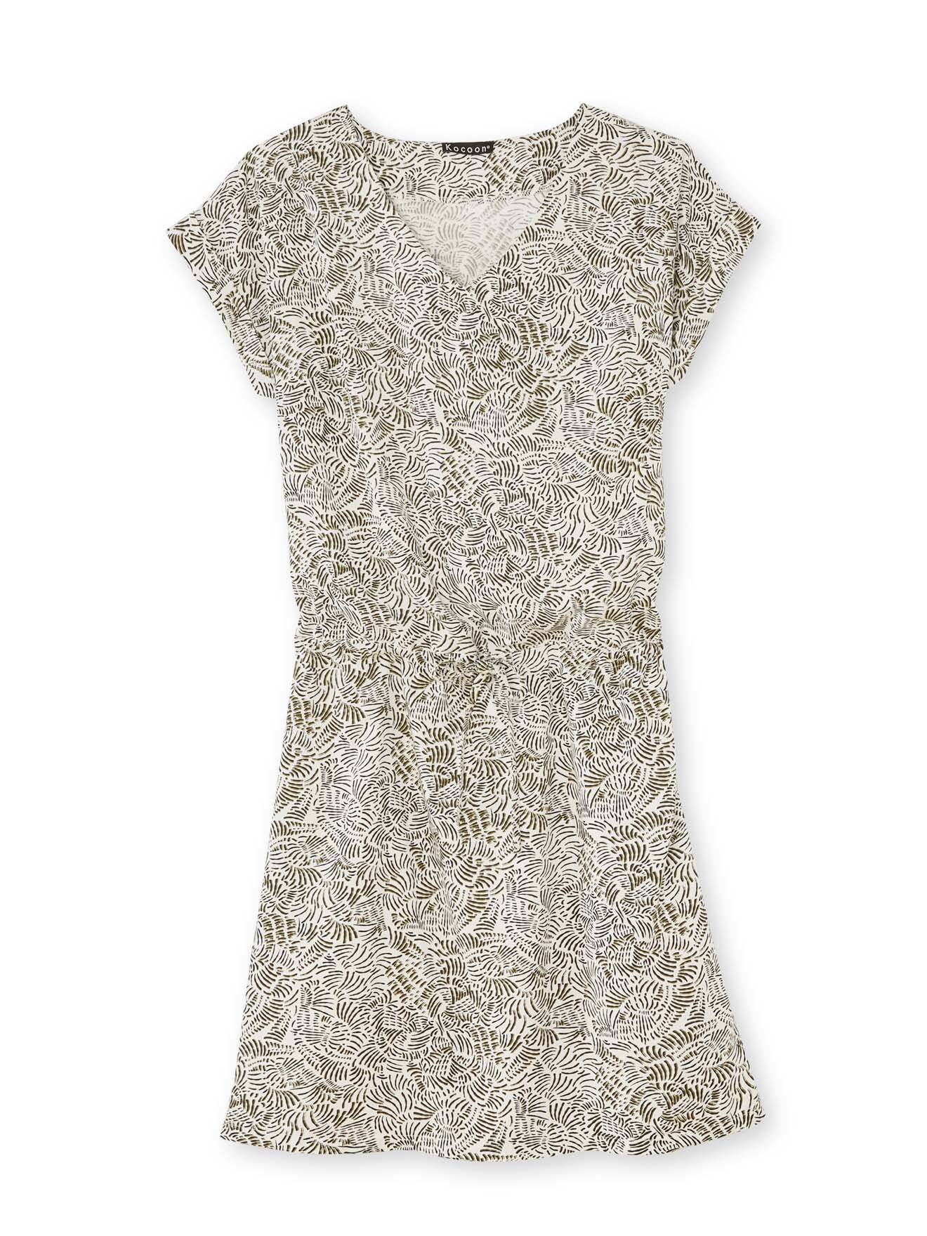 Robe 3 trous tissu fluide