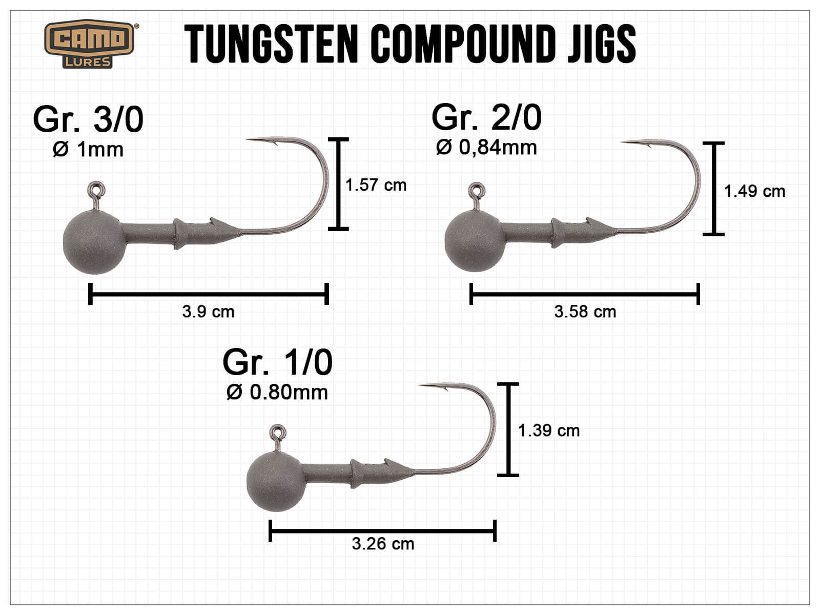 CAMO Tungsten Compound Jig - Gr. 1/0 (5.25g)