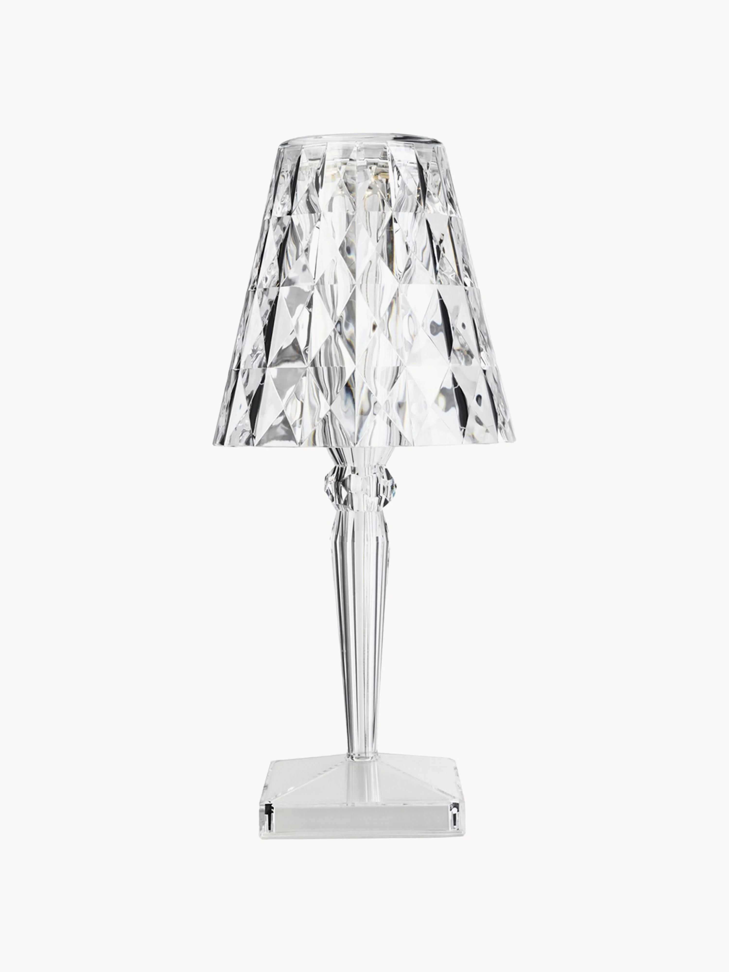 Mobiele dimbare LED-tafellamp Big Battery, H 37 cm