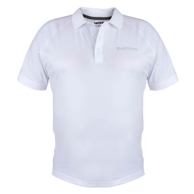 Polo Homme Shimano Wear Short Sleeve Polo - Blanc