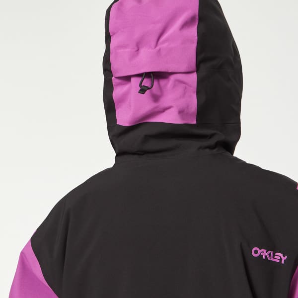 Veste de ski OAKLEY TNP TBT INSULATED ANORAK BLACKOUT/ULTRA PURPLE