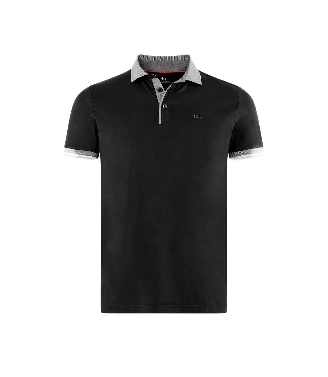 Polo Noir Homme TBS Arsen