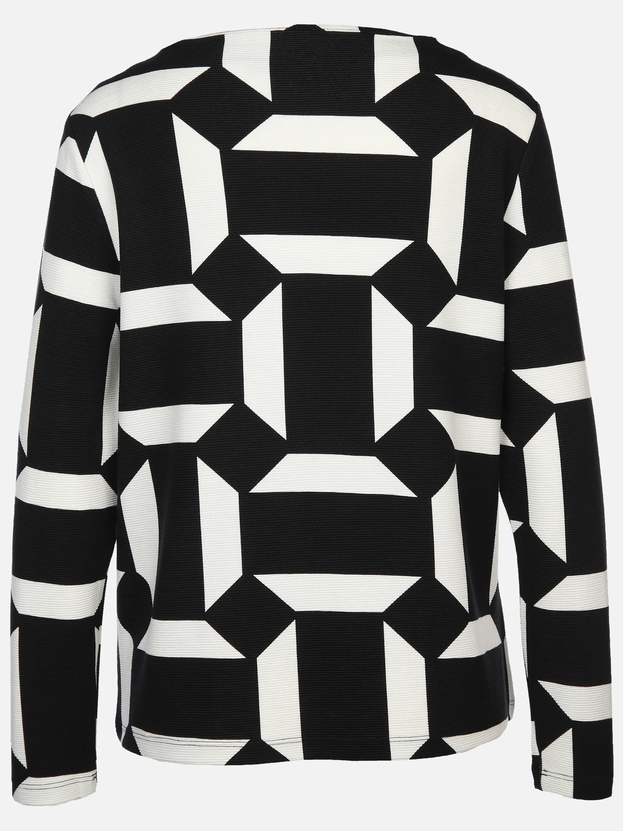 Damen Sweatshirt in Ripp-Optik