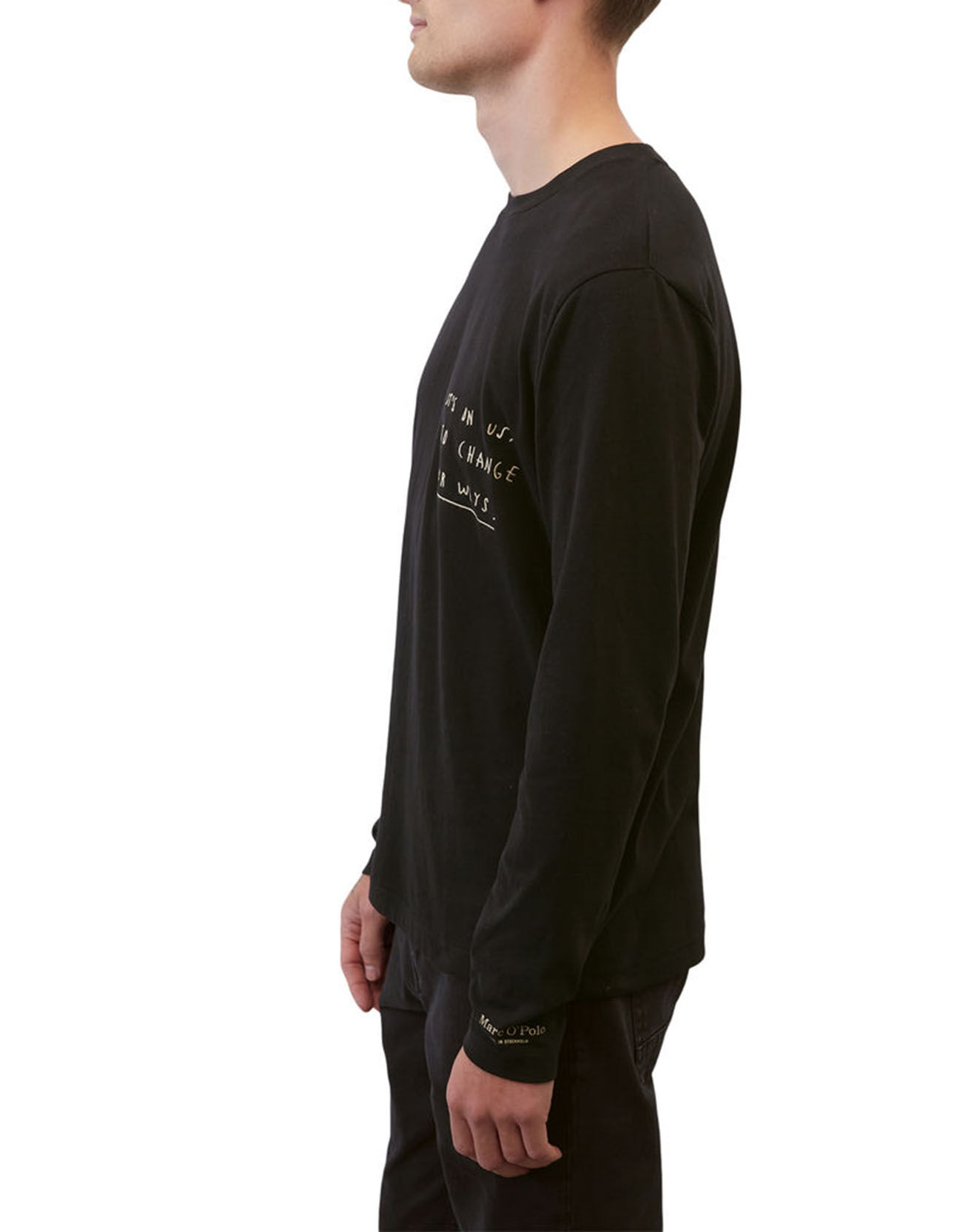 Marc O'Polo T-Shirt col rond Message noir