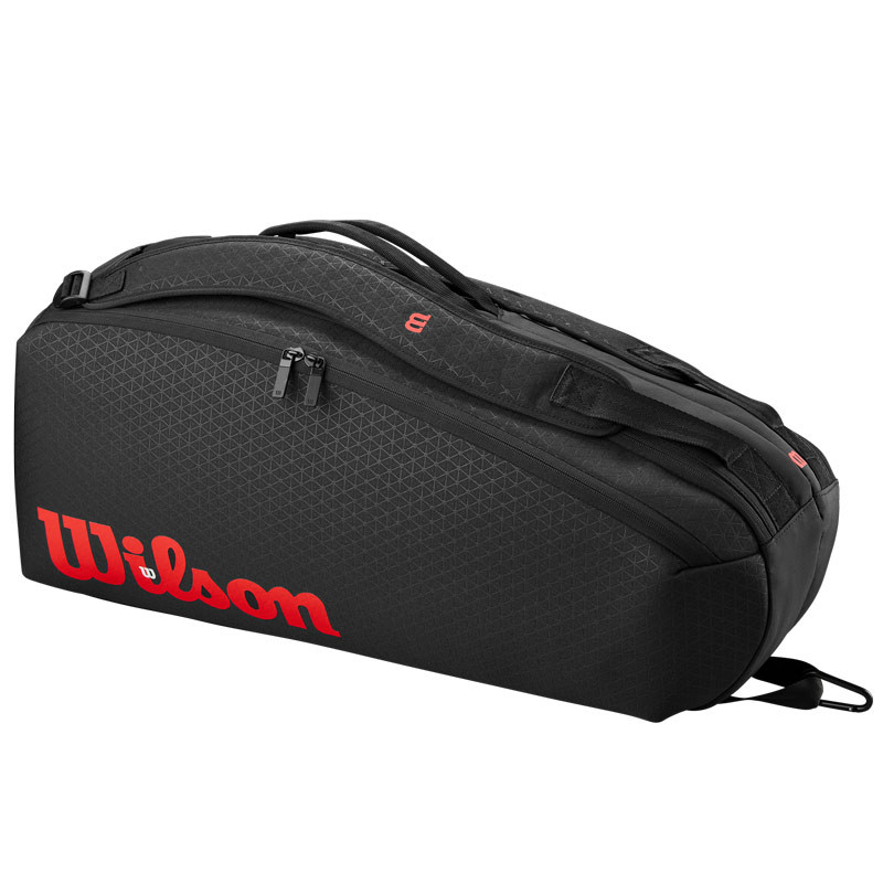 Sac de tennis Wilson 6 pack Clash V3 noir et rouge