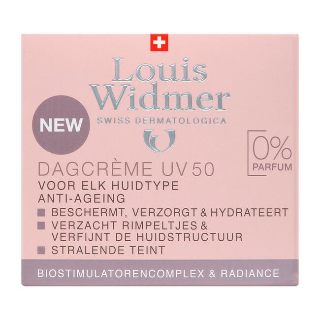 Louis Widmer Dagcrème UV 50 Zonder Parfum 50 ML